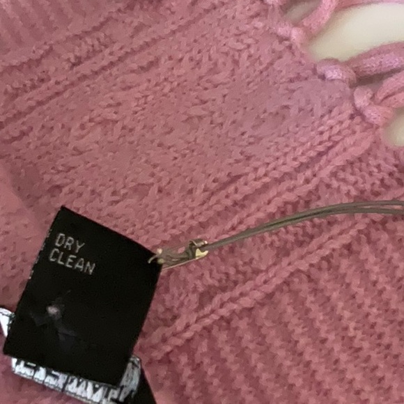 NWT MARIELE WAITHE PNK  CASHMERE SCARF - Picture 7 of 7